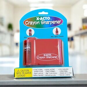 2003 NEW Elmer's Crayon Sharpener Red Cordless Battery Powered VTG NOS